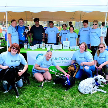 The Countryside Animal Clinic team at Puppy Up Madison