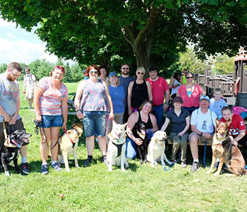 Countryside Staff at the Puppy Up Walk