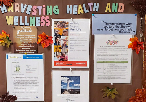 A wellness board inspired by Jennifer's roundtable