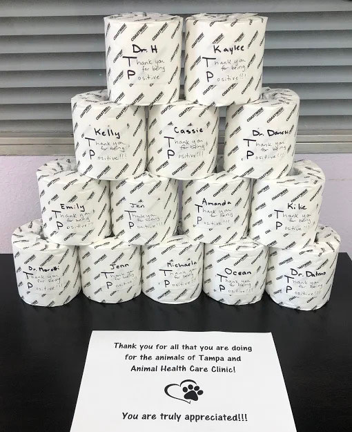Animal Health Care Clinic Toilet Paper COVID Gift
