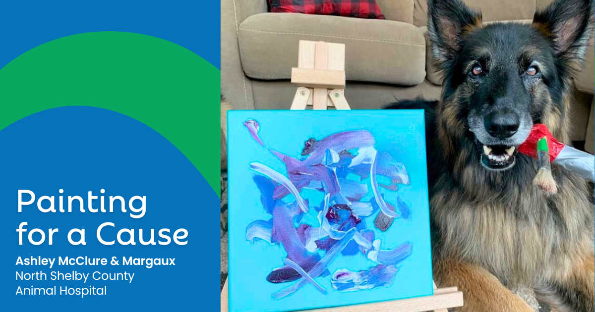 Painting for a Cause: Ashley McClure and Her Dog Margaux Support Pets with Cancer