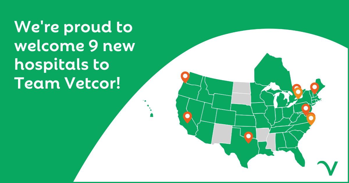 Vetcor Welcomes 9 New Hospitals