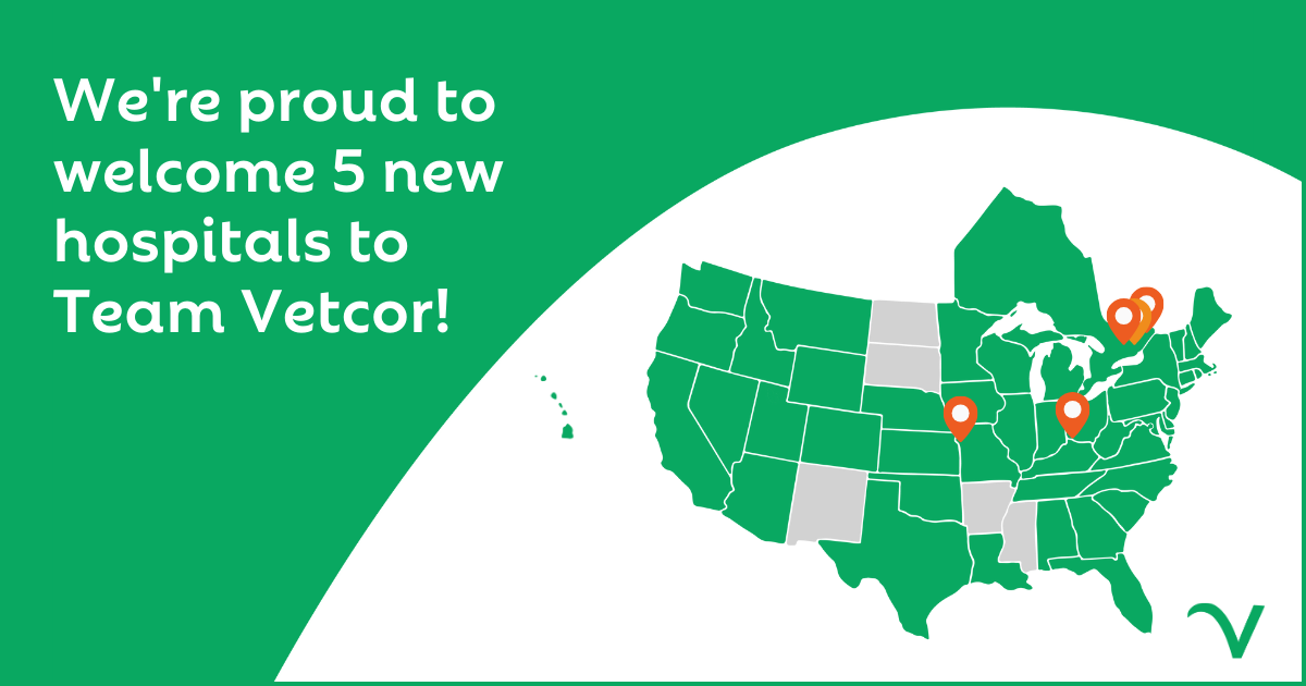 Vetcor Welcomes 5 New Hospitals