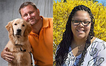 Andy Riddick and Tia Irving