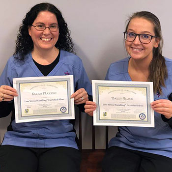 Sarah and Bailey of PenBay Veterinary Associates