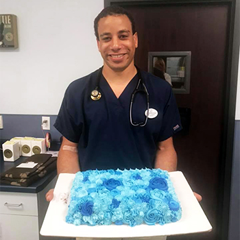 A cake to celebrate Port Cities Animal Hospital's win