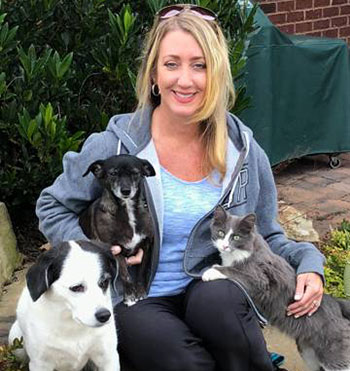Tammy with her pets
