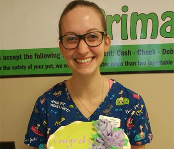 Veterinary Assistant Sarah from Primary Pet Care in Stow, OH